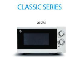 PEL Classic Microwave Oven 20Ltr (White/Black)