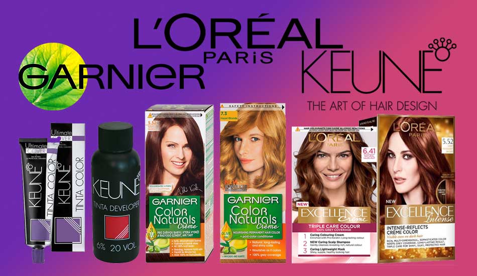 Keune,Garnier, Loreal Hair Colours in Pakistan