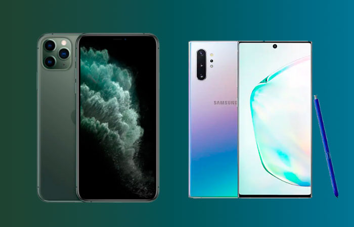 Wireless charging Mode of Samsung Galaxy Note 10 Plus and Iphone 11 Pro Max in Pakistan
