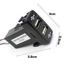 Universal In Dash Mobile Charger With 2 USB Slots