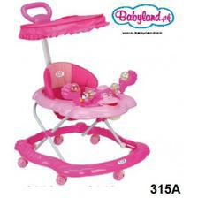 Joymaker Baby Walker With Roof Pink