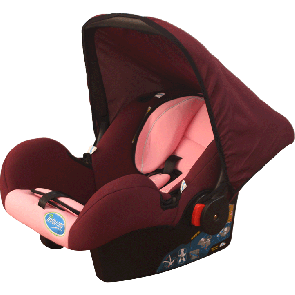 Infantes Baby Carry Cot Maroon & Pink