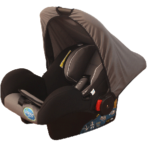 Infantes Baby Carry Cot Black & Grey