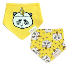 Little Star Bandana Bib Pack Of 2 Panda Yellow