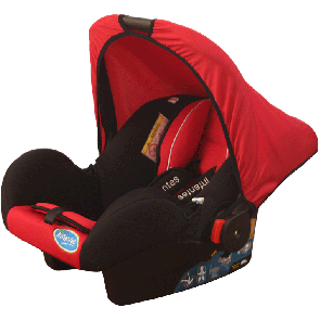 Infantes Baby Carry Cot Red & Black