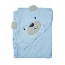 Montaly Baby Bath Towel Puppy Blue