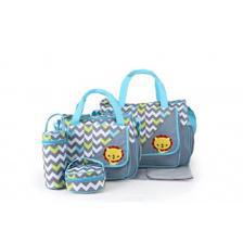 Wonder Child 5in1 Baby Diapers Bag Grey