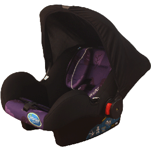 Infantes Baby Carry Cot Black & Purple