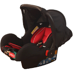 Weeler Baby Carry Cot Black & Red