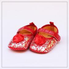 Baby Step Baby Shoes Red & Silver