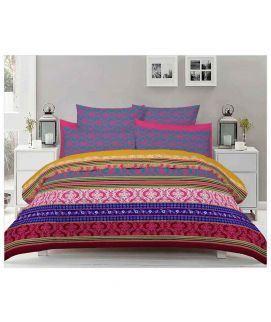 Double Bed Sheets With 2 Pilow Cover