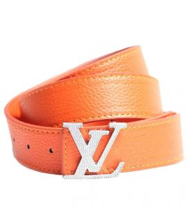 Orange Shining Belt For Men