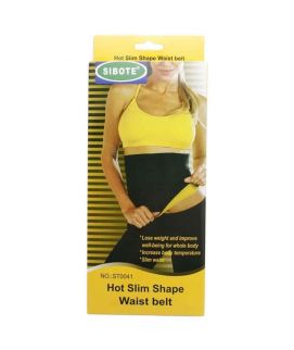 Sports City Gym Solution Hot Slim Shape Waist Belt ST0041 Black