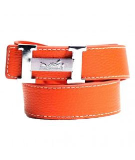 Orange & white Belt For Men