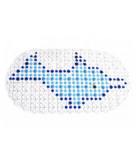 Cartoon Dolphin Pattern PVC Anti Slip Bathroom Floor Mat