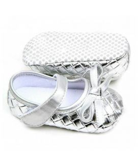 Shing Silver Knot Sandles For Baby Girl