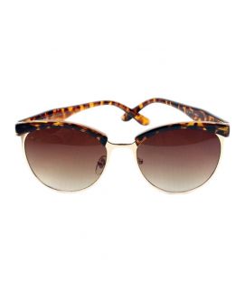 Sunglasses For Ladies Brown Silver Rim