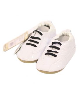 Baby White Lace Up Shoes