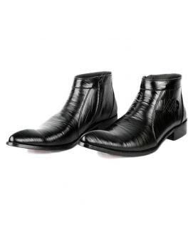 Black Leather Boots For Men