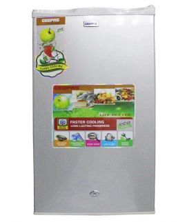 Geepas Single Door Fridge & Mini Refrigerator Grey