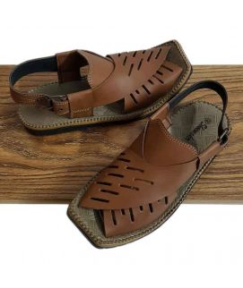 Men's Camel Brown Peshawari Sandals