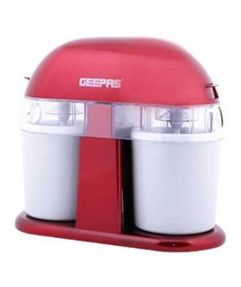 Geepas Dual Ice Cream Maker Red GIM7605