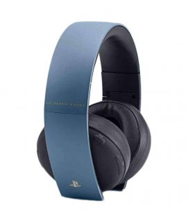 Sony PlayStation Uncharted 4 Limited Edition Gold Wireless Headset Gray Blue