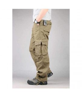 Brown Cargo Casual Pants
