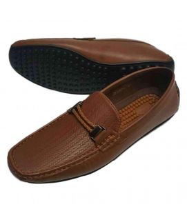 Gents Loafer Shoes Leather Camel