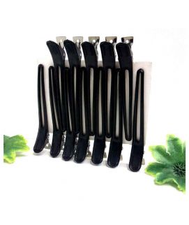 Pack Of 12 Black hair Clips