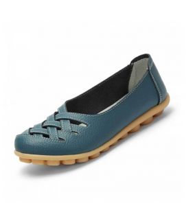 Ladies Green Oxford Shoes
