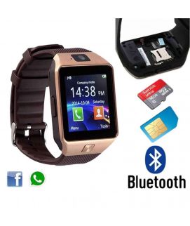 GSM Brown Smart Watch with Sim, Memory Card & Camera
