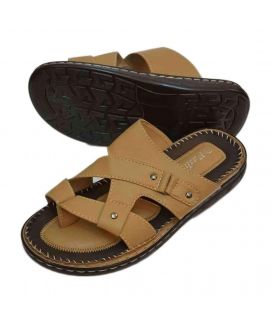 Camel Brown Casual Slippers for Mens