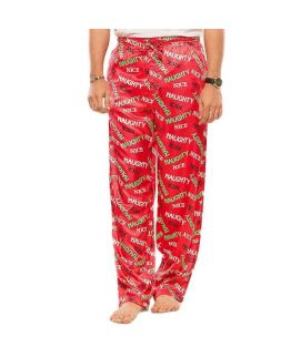 Red Silk Satin Printed Pajama for Men  MP 002