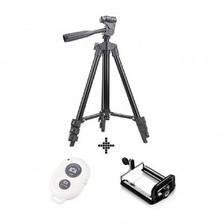 3120 - Tripod Stand with Mobile Holder And Shutter - Black And White