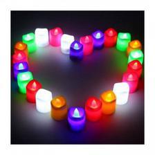 Multi LED Candles Pack of 24 