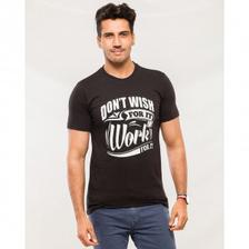 Dont Wish Graphics T shirts for Men in Black