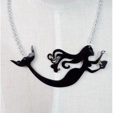 Mermaid Necklace with Metal Chain