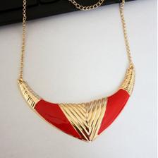 Fashionable Jewellery - Red Gold Fashion Necklace