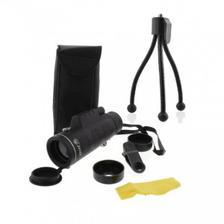 Panda Universal 40-60 Portable Focus Optical Binoculars Lens With Mini Tripod - Black