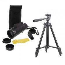 Panda 40-60 Binoculars Lens With 3120 Tripod Stand - Black