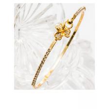 Gold Plated White Zirconia Bracelet