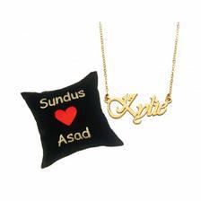 Customized Name Pillow and Name Necklace