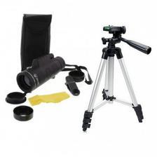 Panda 40-60 Binoculars Lens With 3110 Tripod Stand- Black&Silver