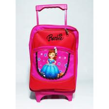 Barbie Kids Trolley Cartoon Bag for Girls