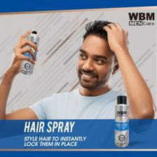 WBM Men Care Hair Spray - Long Lasting Hair Spray Up to 24 Hr-180ml