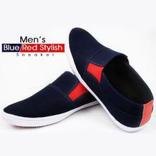 Mens Blue Red Stylish Sneaker