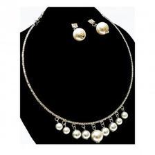  Pearl Necklace Set - Silver
