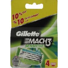 Gillette Mach 3 Cartige Sensitive 4's (0721)