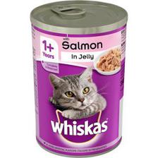 Whiskas Cat Food Salmon in Jelly 390g Tin